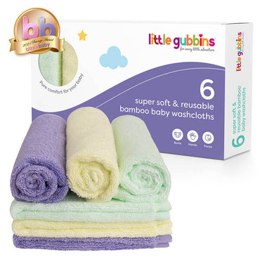 Little Gubbins Bamboo Baby Washcloths