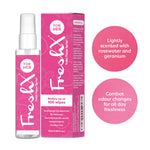FreshX for HER Toilet pH balanced Toilet Paper Spray - Eco Friendly Wet Wipe Alternative