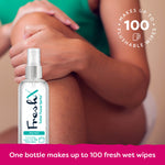 FreshX Toilet Paper Spray 3 x 50ml pack - Eco Friendly Wet Wipe Alternative