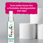 FreshX Aloe Vera Toilet Paper Spray - Eco Friendly Wet Wipe Alternative