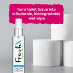 FreshX Coconut Toilet Paper Spray - Eco Friendly Wet Wipe Alternative