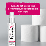 FreshX Unfragranced with Aloe Vera Toilet Paper Spray - Eco Friendly Wet Wipe Alternative