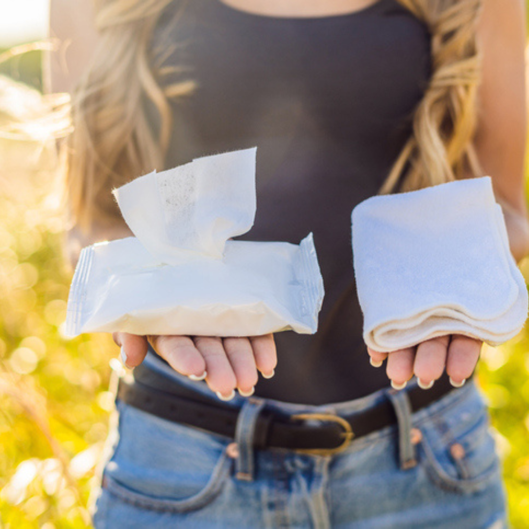 Disposable store baby wipes