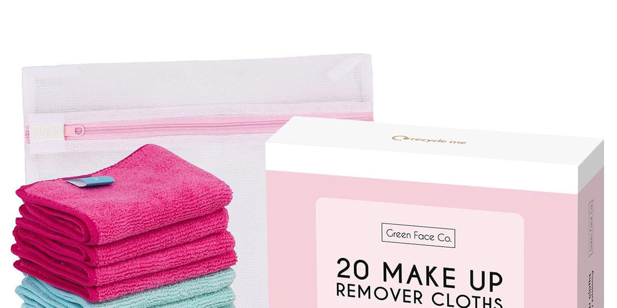 Green Face Co Microfibre Reusable Make up Remover Wipes mykindaearth
